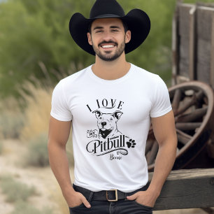 Amo Mi Camiseta De Personalizable Pitbull