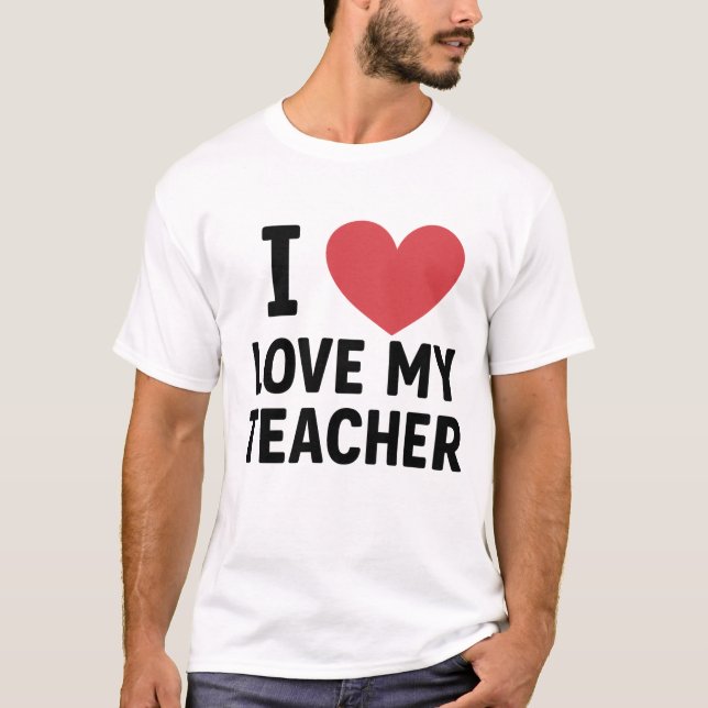 Amo mi camiseta de profesor (Anverso)