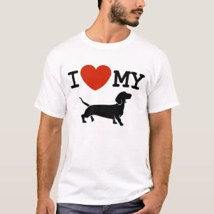 amo mi camiseta del dachshund