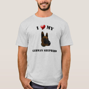 Amo mi camiseta del pastor alemán