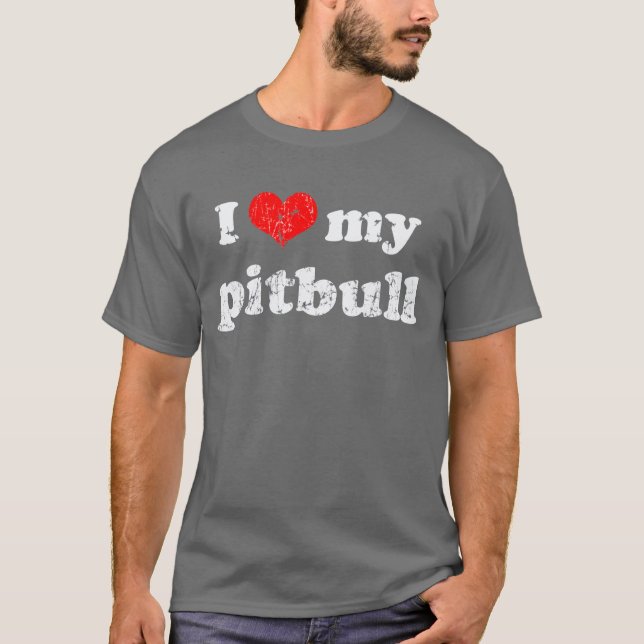 Amo mi camiseta del pitbull (Anverso)
