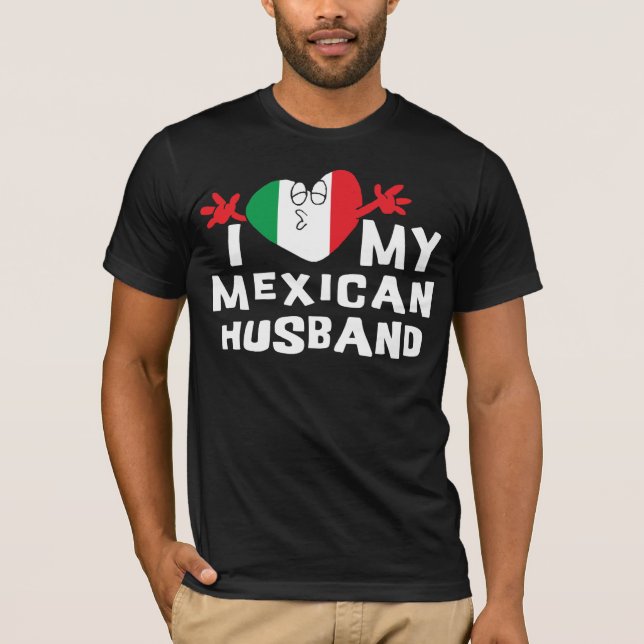Amo mi camiseta mexicana del marido (Anverso)