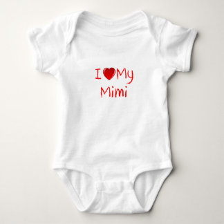 Amo mi camisetas del niño Mimi y del niño