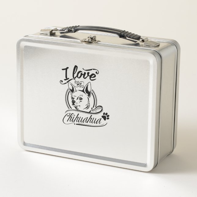 Amo mi Chihuahua - Mascota animal lindo Paw Dog Lo (Anverso)