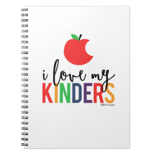 Amo mi cuaderno espiral de Kinders