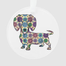 Amo mi Dachshund - ornamento del círculo