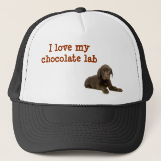 Amo mi gorra del laboratorio del chocolate