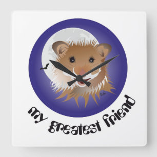 Amo mi hámster pequeño reloj