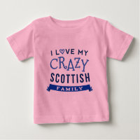 Amo mi identificación escocesa loca de la camiseta