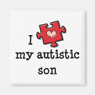 Amo mi imán autístico del hijo