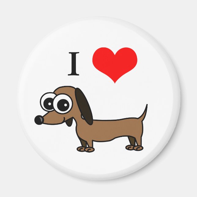 Amo Mi Imán Dachshund (Frente)