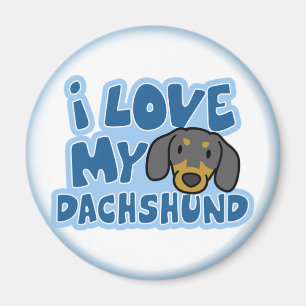 Amo mi imán del Dachshund