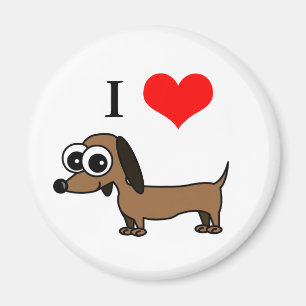 Amo mi imán del Dachshund