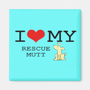 Amo mi imán del Mutt del rescate