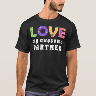 AMO mi increíble camiseta negra tipo PARTNER-Boho