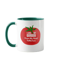 Amo mi jardín de la cabeza a los tomates Taza de c