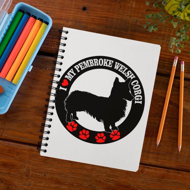Amo Mi Libreta de Pembroke Welsh Corgi (Subido por el creador)