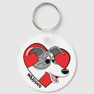 Amo mi llavero de Whippet