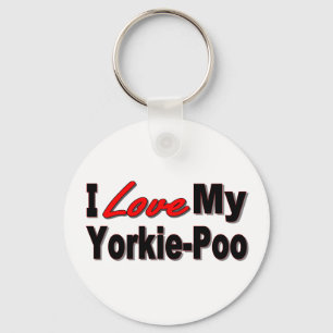 Amo mi llavero de Yorkie-Poo