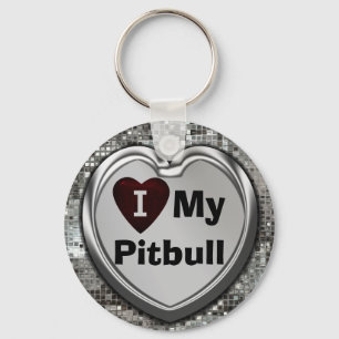 Amo mi llavero del corazón de Pitbull