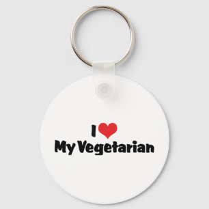 Amo mi llavero vegetariano