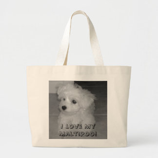 ¡Amo mi Maltipoo! La bolsa de asas