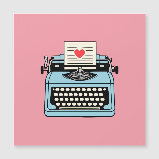 Amo mi máquina de escribir (Anverso)
