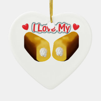 Amo mi ornamento del navidad de Twinkies