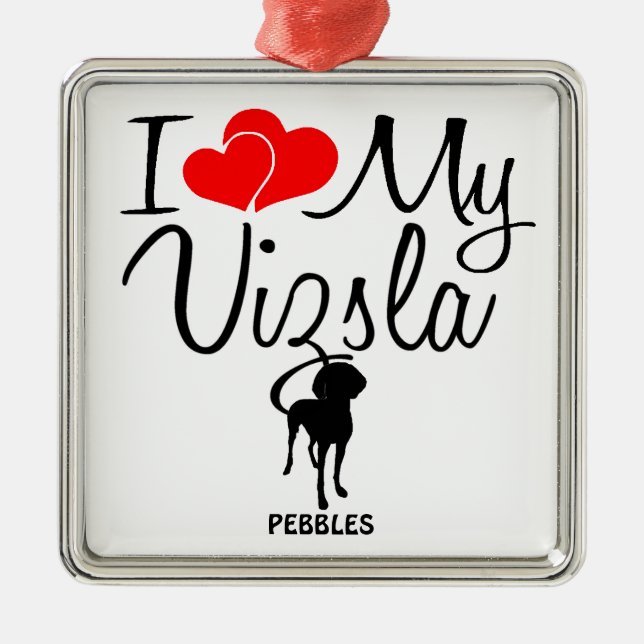 Amo Mi Ornamento Vizsla (Frente)