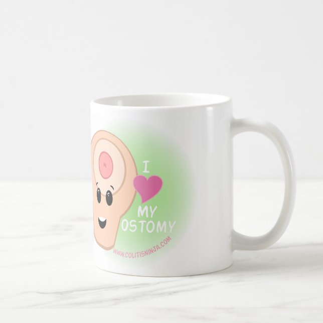 ¡Amo mi ostomy! Taza (Derecha)