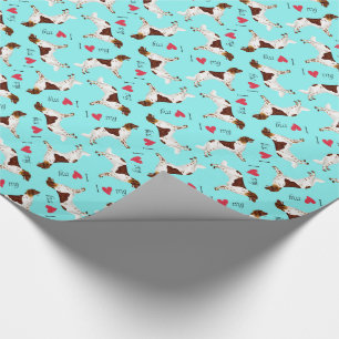 Amo mi pequeño papel de envolver de Munsterlander