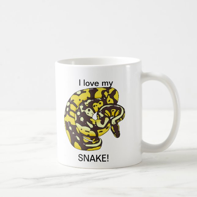 ¡Amo mi serpiente! Taza de café (Derecha)
