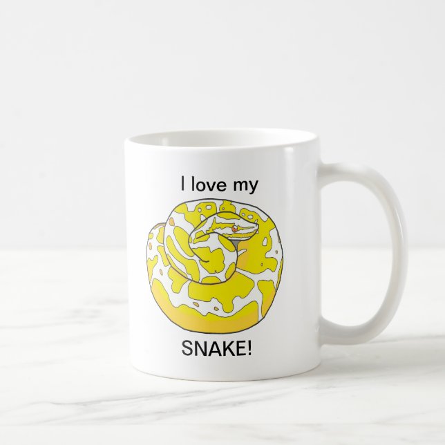 ¡Amo mi serpiente! Taza de café 2 (Derecha)