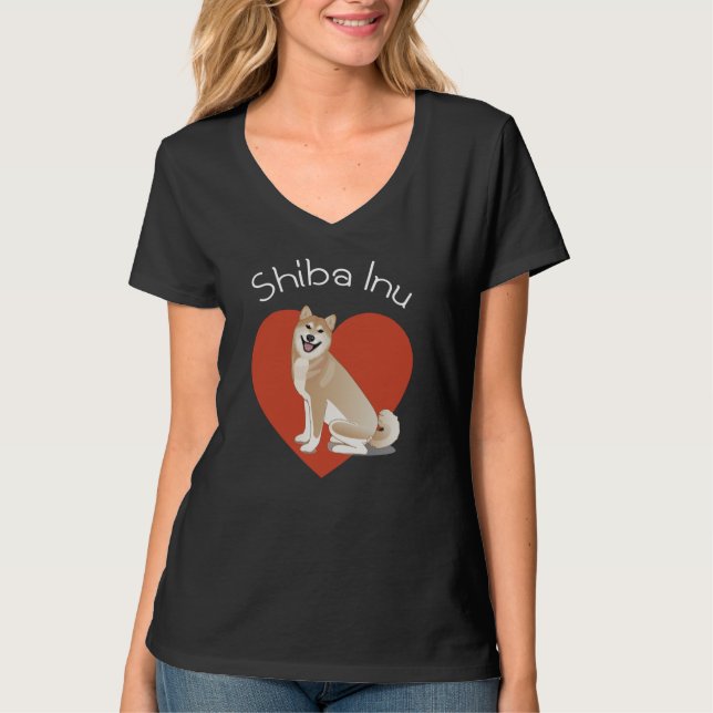 ¡Amo mi Shiba Inu! Camiseta (Anverso)