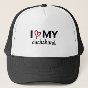 Amo mi sombrero de dachshund (negro)