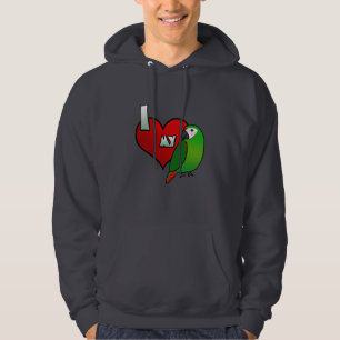 Amo mi sudadera con capucha severa del Macaw