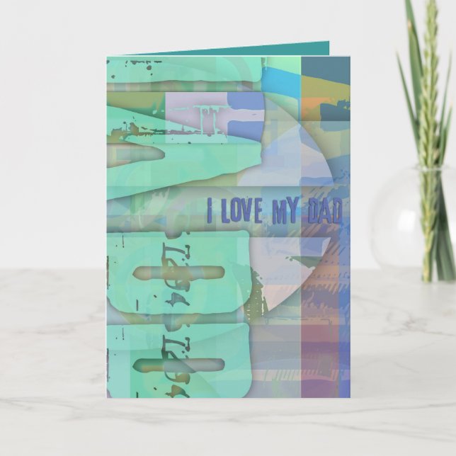 Amo mi tarjeta de felicitación de cierre de mi pap (Anverso)