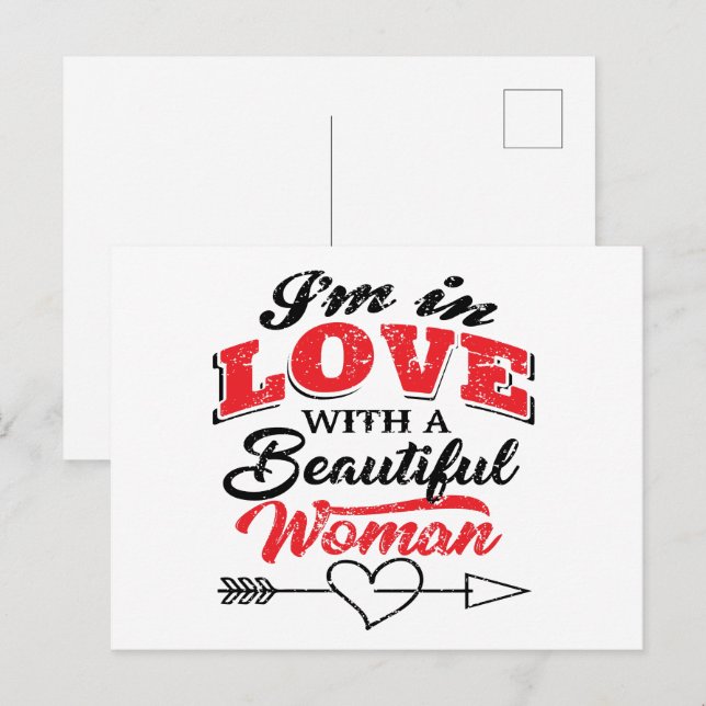 Amo mi tarjeta de vacaciones de esposa (Anverso / Reverso)