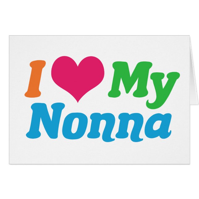 Amo Mi Tarjeta Nonna (Anverso (Horizontal))