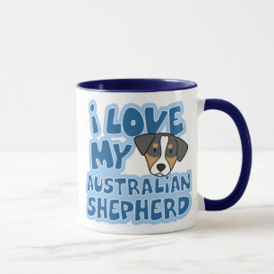 Amo mi taza australiana del pastor