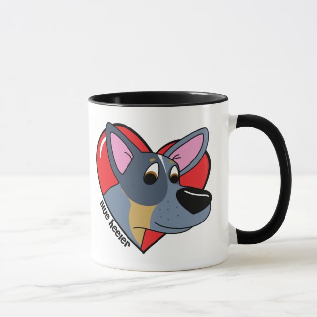Amo mi taza azul de Heeler (el dibujo animado) (Derecha)