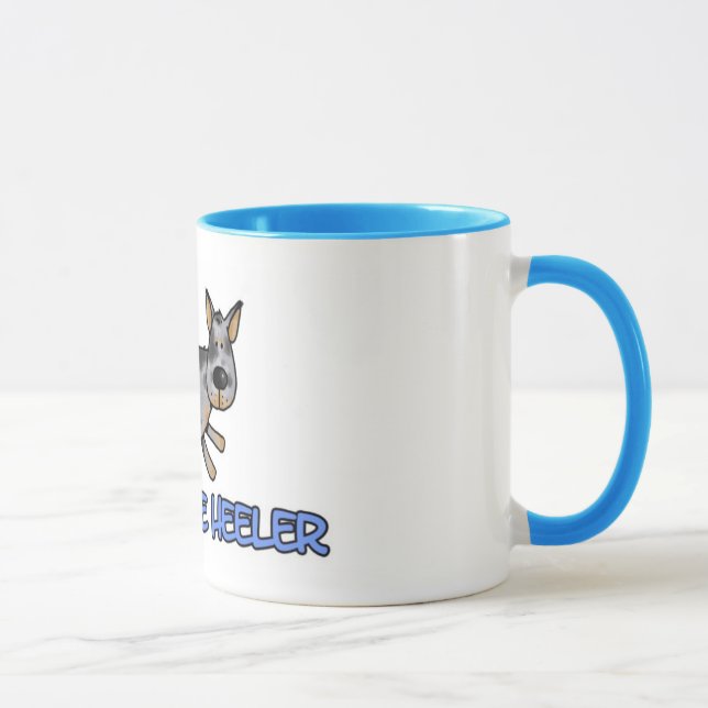 amo mi taza azul del heeler (Derecha)