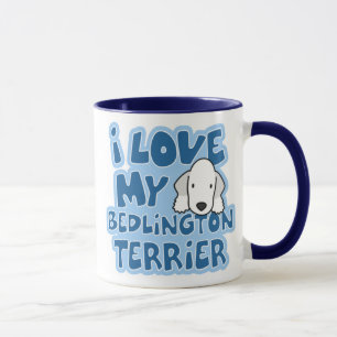 Amo mi taza de Bedlington Terrier