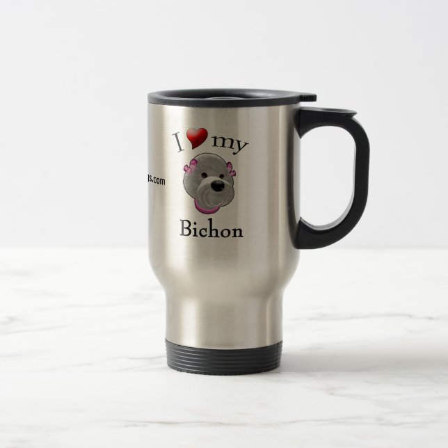 Amo mi taza de Bichon (Derecha)