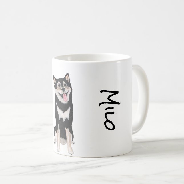 Amo mi taza de café con perro Malamute de Alaska (Anverso derecho)