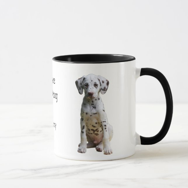 Amo mi taza de café dálmata del perro (Derecha)