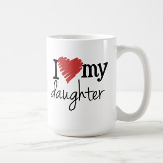 Amo mi taza de café de la hija