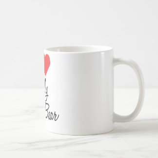 Amo mi taza de café del oso de la papá