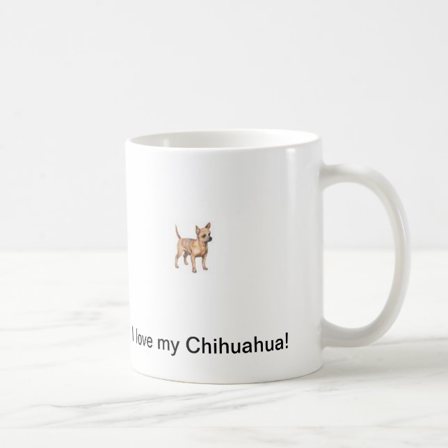 Amo mi taza de la chihuahua (Derecha)