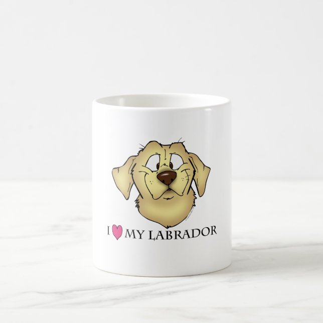Amo mi taza de Labrador (Centro)